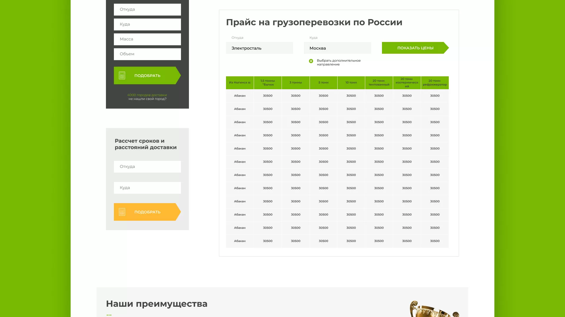 Разработка логотипа и сайта компании «Инком-Логистика» в Волоколамске