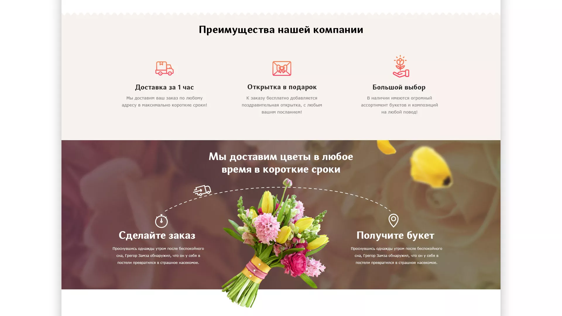 Создание интернет-магазина «Букет-онлайн» по цветам в Волоколамске
